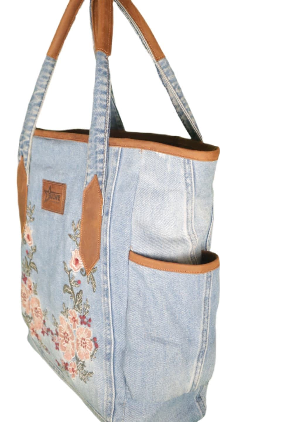 The "Mara" Grande Tote Bag — genuine leather, Sulwe Leathercraft (view 3)