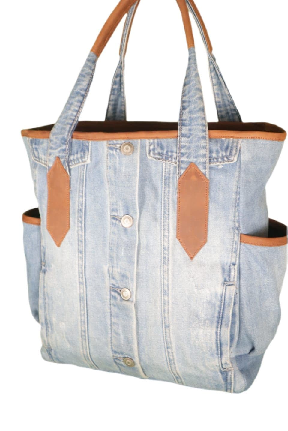 The "Mara" Grande Tote Bag — genuine leather, Sulwe Leathercraft (view 4)