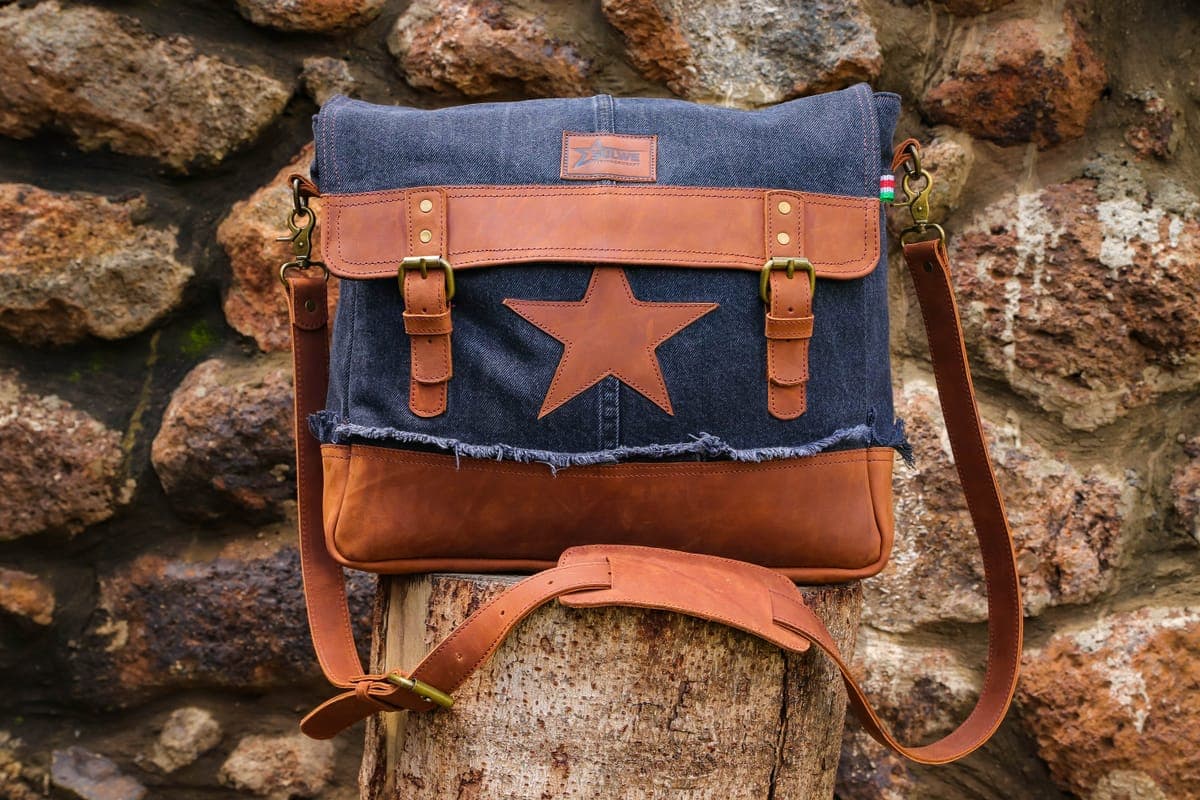 Sulwe Messenger Bag (Black) — genuine leather, Sulwe Leathercraft