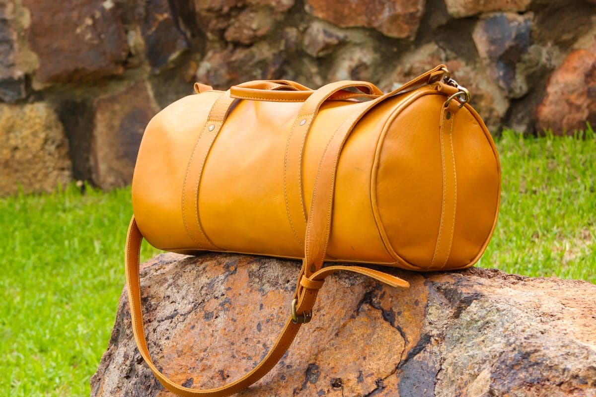 The Heritage Duffel — genuine leather, Sulwe Leathercraft